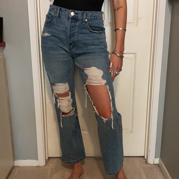 Aeropostale 90s distressed baggy Mom jeans - Picture 8 of 8